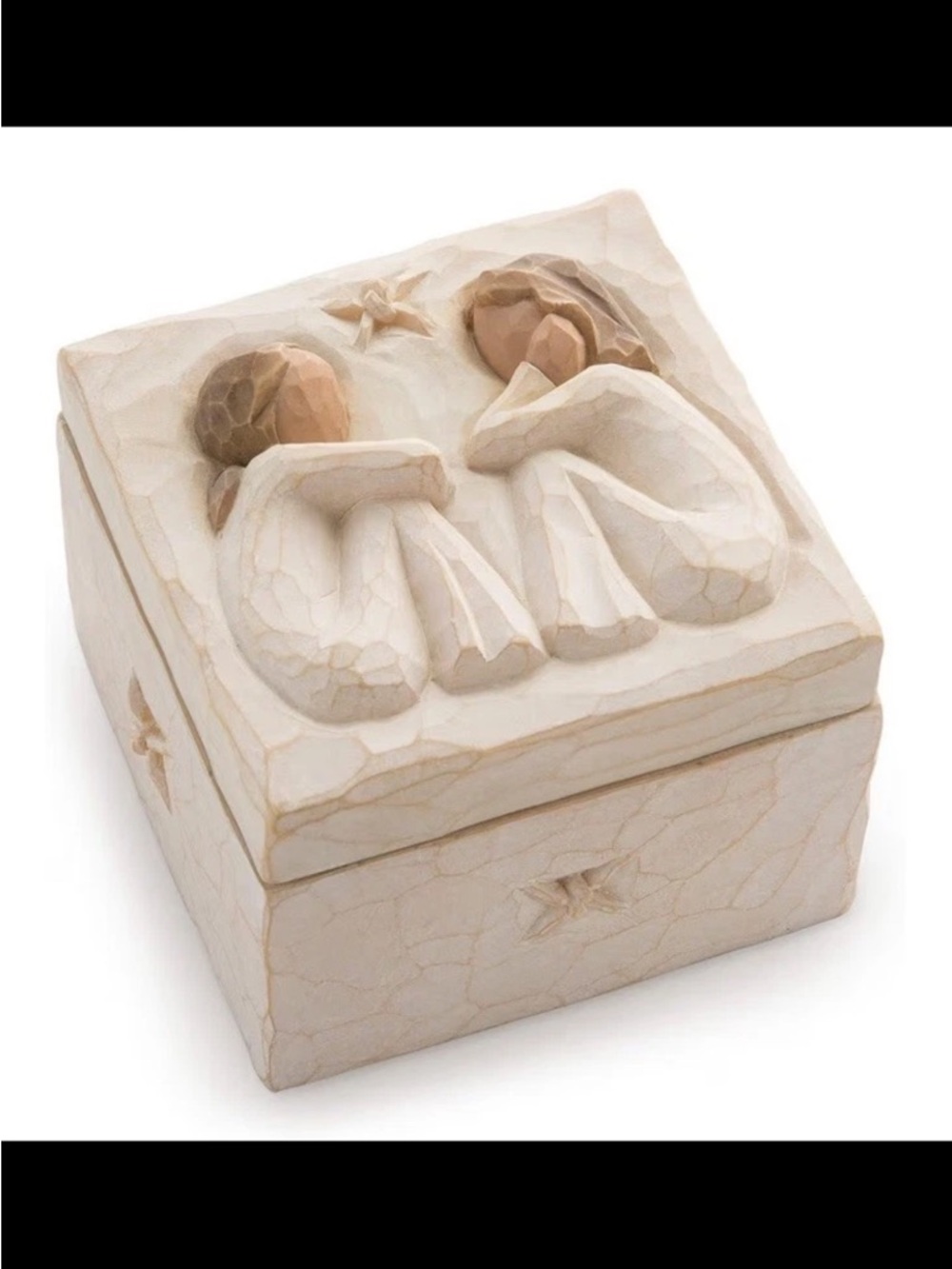 Willow Tree Keepsake Box with Brown Box and White Sculpted Lid - Picture 2 of 5